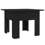 Black engineered wood coffee table 55x55x42 cm by vidaXL, Coffee table - Ref: Foro24-810236, Price: 35,53 €, Discount: %