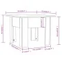 Schwarzer Couchtisch aus Holzwerkstoff, 55 x 55 x 42 cm von vidaXL, Couchtisch - Ref: Foro24-810236, Preis: 35,51 €, Rabatt: %
