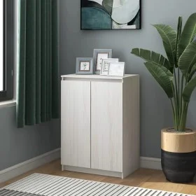 Sideboard aus massivem weißem Kiefernholz, 60 x 36 x 84 cm von vidaXL, Sideboards - Ref: Foro24-808109, Preis: 113,76 €, Raba...