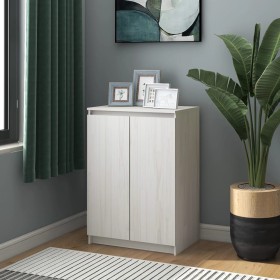 Sideboard aus massivem weißem Kiefernholz, 60 x 36 x 84 cm von vidaXL, Sideboards - Ref: Foro24-808109, Preis: 101,05 €, Raba...
