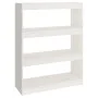 Regal/Raumteiler aus weißem Kiefernholz, 80 x 30 x 103,5 cm von vidaXL, Bücherregale und Regale - Ref: Foro24-808189, Preis: ...