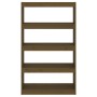 Honey brown pine shelf/space divider 80x30x135.5 cm by vidaXL, Bookcases and shelves - Ref: Foro24-808196, Price: 74,15 €, Di...