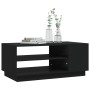 Black engineered wood coffee table 102x55x43 cm by vidaXL, Coffee table - Ref: Foro24-810281, Price: 66,11 €, Discount: %