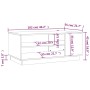 Black engineered wood coffee table 102x55x43 cm by vidaXL, Coffee table - Ref: Foro24-810281, Price: 66,11 €, Discount: %