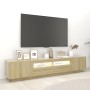 TV-Schrank mit LED-Leuchten, Farbe Sonoma-Eiche, 200 x 35 x 40 cm von vidaXL, TV-Möbel - Ref: Foro24-3081909, Preis: 120,20 €...