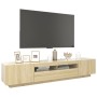 TV-Schrank mit LED-Leuchten, Farbe Sonoma-Eiche, 200 x 35 x 40 cm von vidaXL, TV-Möbel - Ref: Foro24-3081909, Preis: 120,20 €...