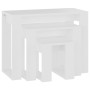 Stackable tables 3 pieces white plywood by vidaXL, Side tables - Ref: Foro24-808603, Price: 48,47 €, Discount: %