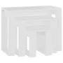 Stackable tables 3 pieces white plywood by vidaXL, Side tables - Ref: Foro24-808603, Price: 47,92 €, Discount: %