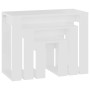 Stackable tables 3 pieces white plywood by vidaXL, Side tables - Ref: Foro24-808603, Price: 48,47 €, Discount: %