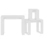 Stackable tables 3 pieces white plywood by vidaXL, Side tables - Ref: Foro24-808603, Price: 47,92 €, Discount: %