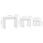 Stackable tables 3 pieces white plywood by vidaXL, Side tables - Ref: Foro24-808603, Price: 47,92 €, Discount: %