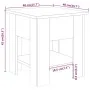 Weiß glänzender Couchtisch aus Holzwerkstoff 40x40x42 cm von vidaXL, Couchtisch - Ref: Foro24-810277, Preis: 35,02 €, Rabatt: %