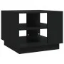 Black engineered wood coffee table 55x55x43 cm by vidaXL, Coffee table - Ref: Foro24-810290, Price: 46,28 €, Discount: %