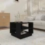Black engineered wood coffee table 55x55x43 cm by vidaXL, Coffee table - Ref: Foro24-810290, Price: 46,28 €, Discount: %