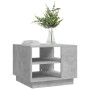 Mesa de centro madera de ingeniería gris hormigón 55x55x43 cm