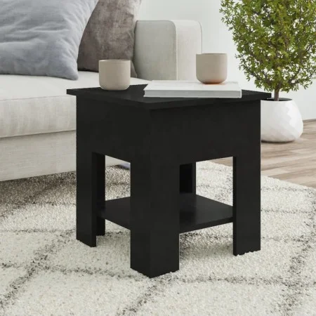 Black engineered wood coffee table 40x40x42 cm by vidaXL, Coffee table - Ref: Foro24-810272, Price: 31,67 €, Discount: %