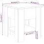 Schwarzer Couchtisch aus Holzwerkstoff, 40 x 40 x 42 cm von vidaXL, Couchtisch - Ref: Foro24-810272, Preis: 31,67 €, Rabatt: %