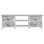 Weißer und grauer TV-Schrank aus Paulownia-Holz, 108 x 30 x 40 cm von vidaXL, TV-Möbel - Ref: Foro24-338513, Preis: 101,95 €,...