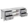 Weißer und grauer TV-Schrank aus Paulownia-Holz, 108 x 30 x 40 cm von vidaXL, TV-Möbel - Ref: Foro24-338513, Preis: 101,95 €,...