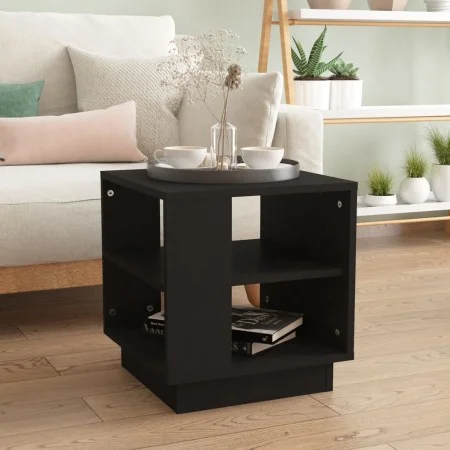Black engineered wood coffee table 40x40x43 cm by vidaXL, Coffee table - Ref: Foro24-810299, Price: 38,78 €, Discount: %