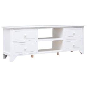 TV-Schrank aus massivem Paulownia-Holz, weiß, 108 x 30 x 40 cm von vidaXL, TV-Möbel - Ref: Foro24-338517, Preis: 102,21 €, Ra...
