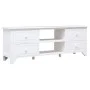TV-Schrank aus massivem Paulownia-Holz, weiß, 108 x 30 x 40 cm von vidaXL, TV-Möbel - Ref: Foro24-338517, Preis: 101,42 €, Ra...