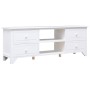 TV-Schrank aus massivem Paulownia-Holz, weiß, 108 x 30 x 40 cm von vidaXL, TV-Möbel - Ref: Foro24-338517, Preis: 102,21 €, Ra...