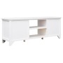 TV-Schrank aus massivem Paulownia-Holz, weiß, 108 x 30 x 40 cm von vidaXL, TV-Möbel - Ref: Foro24-338517, Preis: 102,21 €, Ra...