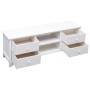 TV-Schrank aus massivem Paulownia-Holz, weiß, 108 x 30 x 40 cm von vidaXL, TV-Möbel - Ref: Foro24-338517, Preis: 102,21 €, Ra...