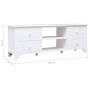 TV-Schrank aus massivem Paulownia-Holz, weiß, 108 x 30 x 40 cm von vidaXL, TV-Möbel - Ref: Foro24-338517, Preis: 102,21 €, Ra...