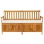 Solid acacia wood storage bench with cushion, 148 cm by vidaXL, garden benches - Ref: Foro24-316737, Price: 260,50 €, Discoun...