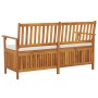 Aufbewahrungsbank mit Kissen Akazienholz massiv 148 cm von vidaXL, Gartenbänke - Ref: Foro24-316737, Preis: 265,24 €, Rabatt: %