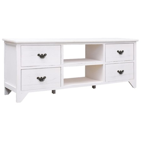 Antiker TV-Schrank aus weißem Paulownia-Holz, 108 x 30 x 40 cm von vidaXL, TV-Möbel - Ref: Foro24-338522, Preis: 102,00 €, Ra...