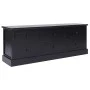 Mueble para TV madera maciza de paulownia negro 108x30x40 cm de vidaXL, Muebles TV - Ref: Foro24-338528, Precio: 124,93 €, De...