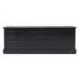 Mueble para TV madera maciza de paulownia negro 108x30x40 cm de vidaXL, Muebles TV - Ref: Foro24-338528, Precio: 124,93 €, De...