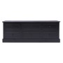 Schwarzer TV-Schrank aus massivem Paulownia-Holz, 108 x 30 x 40 cm von vidaXL, TV-Möbel - Ref: Foro24-338528, Preis: 125,91 €...