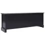 Mueble para TV madera maciza de paulownia negro 108x30x40 cm de vidaXL, Muebles TV - Ref: Foro24-338528, Precio: 124,93 €, De...