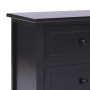 Schwarzer TV-Schrank aus massivem Paulownia-Holz, 108 x 30 x 40 cm von vidaXL, TV-Möbel - Ref: Foro24-338528, Preis: 125,91 €...