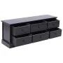 Mueble para TV madera maciza de paulownia negro 108x30x40 cm de vidaXL, Muebles TV - Ref: Foro24-338528, Precio: 124,93 €, De...
