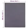 Jersey cotton fitted sheet in anthracite color 90x200 cm by vidaXL, Bed sheets - Ref: Foro24-136190, Price: 12,68 €, Discount: %