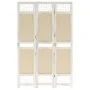 Divider screen with 3 cream fabric panels 105x165 cm by vidaXL, Room dividers - Ref: Foro24-338558, Price: 55,88 €, Discount: %