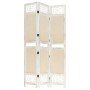Divider screen with 3 cream fabric panels 105x165 cm by vidaXL, Room dividers - Ref: Foro24-338558, Price: 62,61 €, Discount: %