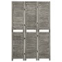Gray solid wood 3-panel screen 106.5x166 cm by vidaXL, Room dividers - Ref: Foro24-338574, Price: 88,80 €, Discount: %