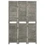 Gray solid wood 3-panel screen 106.5x166 cm by vidaXL, Room dividers - Ref: Foro24-338574, Price: 87,79 €, Discount: %