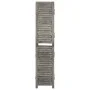 Gray solid wood 3-panel screen 106.5x166 cm by vidaXL, Room dividers - Ref: Foro24-338574, Price: 87,79 €, Discount: %