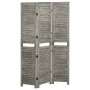 Gray solid wood 3-panel screen 106.5x166 cm by vidaXL, Room dividers - Ref: Foro24-338574, Price: 88,80 €, Discount: %