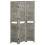 Gray solid wood 3-panel screen 106.5x166 cm by vidaXL, Room dividers - Ref: Foro24-338574, Price: 87,79 €, Discount: %