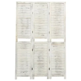 3-teiliger Paravent aus gealtertem weißem Holz, 105 x 165 cm von vidaXL, Raumteiler - Ref: Foro24-338570, Preis: 81,58 €, Rab...