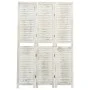 3-panel aged white wood screen 105x165 cm by vidaXL, Room dividers - Ref: Foro24-338570, Price: 81,58 €, Discount: %