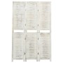 3-teiliger Paravent aus gealtertem weißem Holz, 105 x 165 cm von vidaXL, Raumteiler - Ref: Foro24-338570, Preis: 88,87 €, Rab...